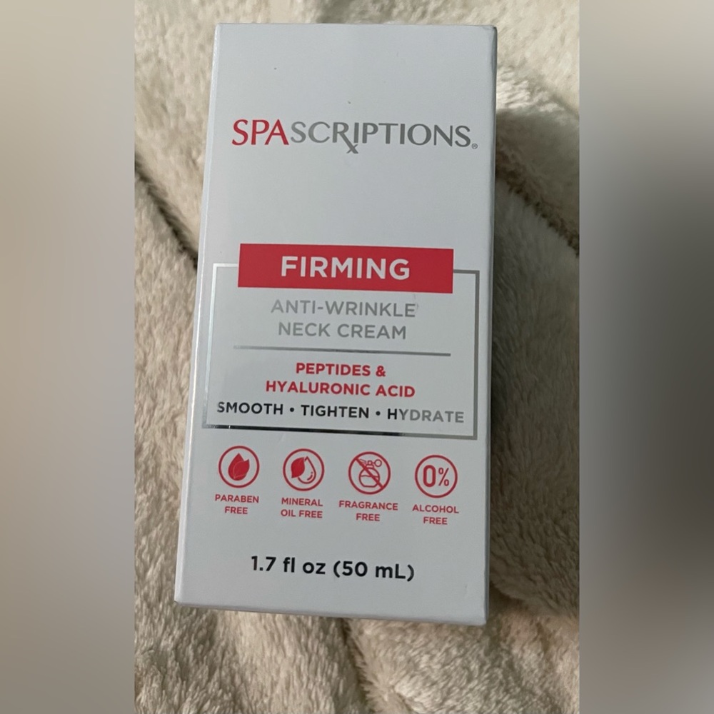Spascriptions Firming Anti-Wrinkle Neck Cream - Peptides & Hyaluronic Acid (Smoo